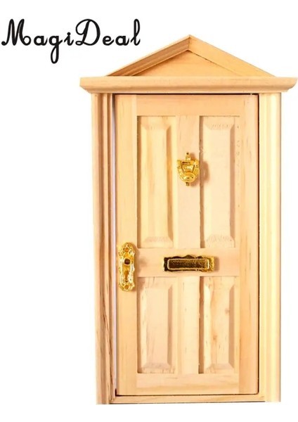 Ahşap Tarzı Magideal Ale Bebek Evi Minyatür Ahşap Steep 4 Panel Kapı Donanımlı Çocuklar Için Dıy Mobilya Oyuncak 6 Renk (Yurt Dışından)
