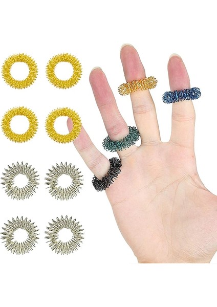 5 Yeşil Stil Lot Anti-Stres Basınç Tahliye Parmak Masajı Fidget Bahar Yüzükler Yetişkin Çocuklar Için Oyuncaklar (Yurt Dışından)