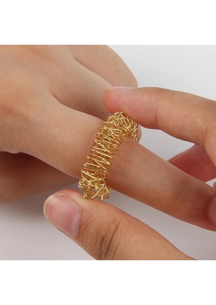 5 Yeşil Stil Lot Anti-Stres Basınç Tahliye Parmak Masajı Fidget Bahar Yüzükler Yetişkin Çocuklar Için Oyuncaklar (Yurt Dışından)