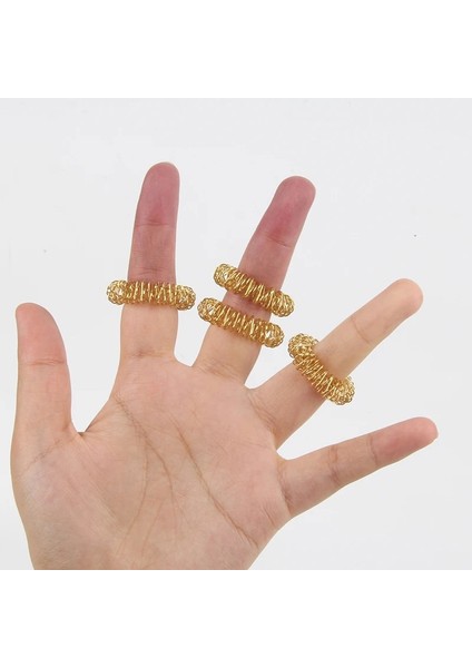 5 Yeşil Stil Lot Anti-Stres Basınç Tahliye Parmak Masajı Fidget Bahar Yüzükler Yetişkin Çocuklar Için Oyuncaklar (Yurt Dışından)