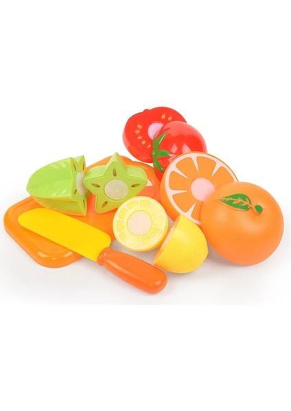 Bir Stil Kesilmiş Sebze Meyve Oyuncakları Oyna Pretend Mutfak Gıda Plastik Simülasyon Pişirme Kesme Gıdaları Oyun Seti Oyuncaklar Çocuklar Için Hediyeler (Yurt Dışından)