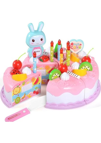 Pembe Kek Tarzı Oyna Pretend Set Plastik Gıda Oyuncak Dıy Kek Oyuncak Kesme Meyve Sebze Gıda Çocuklar Için Oyuncaklar Oyna Pretend Eğitici Hediye Gyh (Yurt Dışından)