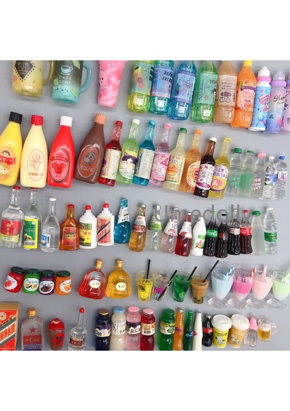 Ute Minyatür Dollhouse Süpermarket Yiyecek Atıştırmalıkları Mini Kek Şarap Içecek Blyth Barbies Için Bjd Bebek Mutfak Aksesuarları (Yurt Dışından) modelleri