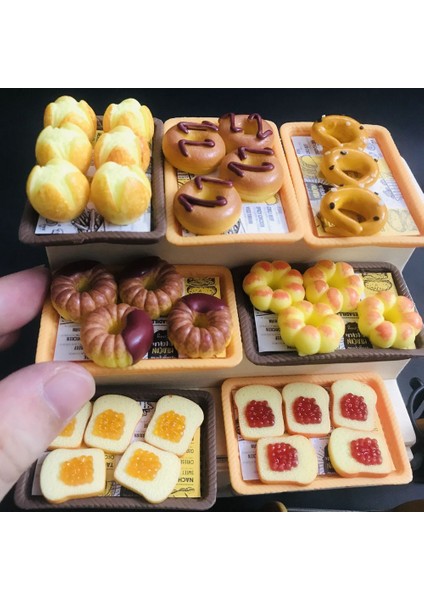 Stil7 Stil 1:12 Evcilik Minyatür Ekmek Mmulation Blyth Barbies Için Donut Tost Bjd Bebek Evi Oyun Mutfak Oyuncaklar Aksesuarları (Yurt Dışından) fırsatları