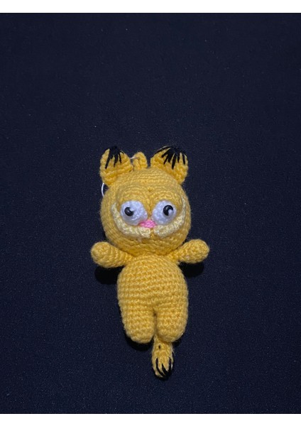 Lbr Garment Amigurumi Garfield El Örgüsü Anahtarlık