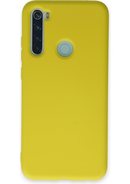 Xiaomi Redmi Note 8 Kılıf Nano Içi Kadife Silikon - Sarı 300099