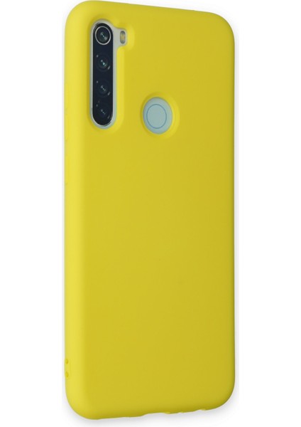 Xiaomi Redmi Note 8 Kılıf Nano Içi Kadife Silikon - Sarı 300099
