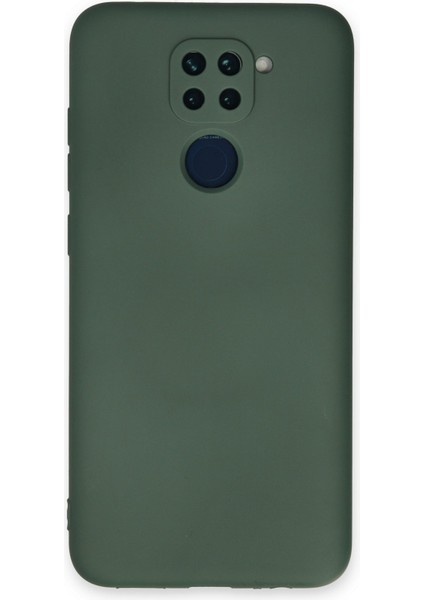 Xiaomi Redmi Note 9 Kılıf Nano Içi Kadife Silikon - Koyu Yeşil 300099