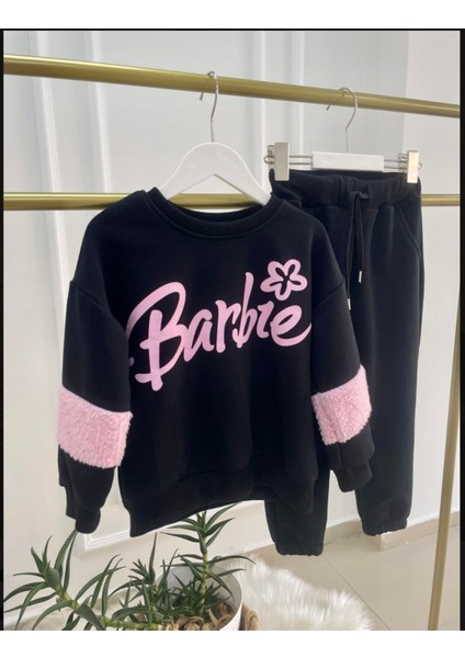 Kız Çocuk Barbie Yazılı Takım