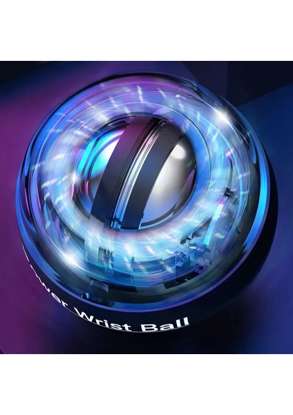 Bej Tarzı Gökkuşağı LED Kas Gücü Topu Bilek Topu Eğitmeni Relax Jiroskop Powerball Gyro Kol Egzersizi Güçlendirici Fitness Ekipmanları (Yurt Dışından) fiyatları