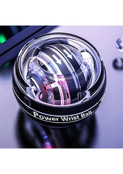 Bej Tarzı Gökkuşağı LED Kas Gücü Topu Bilek Topu Eğitmeni Relax Jiroskop Powerball Gyro Kol Egzersizi Güçlendirici Fitness Ekipmanları (Yurt Dışından) modelleri