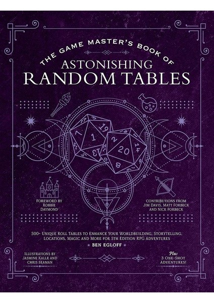 The Game Master's Book of Astonishing Random Tables 300 Unique Roll Tables to Enhance Your Worldbuilding, Storytelling, Locations, Magic and More For 5th Edition Rpg Adventures - Ben Egloff