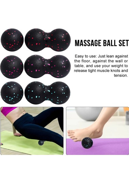 Mavi Stil Masaj Fıstık Topu Vücut Ön Panosu Gevşeme Yoga Egzersizi Rahatlatmak Fitness Topları Yüksek Yoğunluklu Hafif Kas Ağrısını Gidermek (Yurt Dışından) indirimleri