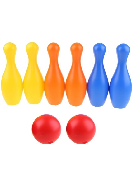Siyah Stil Küçük Plastik Bowling Pin Bowling Topu Seti Eğlenceli Kapalı Aile Oyunları Çocuklar Için Eğitici Oyuncak Toplar Erkek Kız Fitness 골프공 Лакросс (Yurt Dışından) modelleri