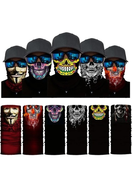 S76 Style Tek Boyut Bisiklet Açık Kafatası Dikişsiz Balaclava Sihirli Eşarp Erkek Kadın Güneş Koruma Bandana Boyun Çorapları Sürme Kamp Eşarp (Yurt Dışından) fiyatları