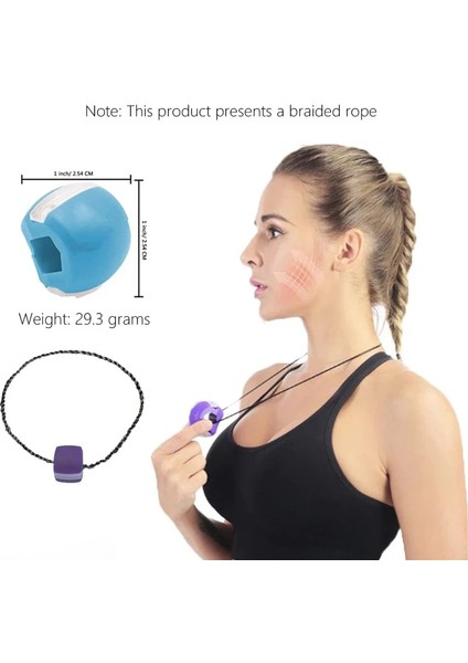 Kırmızı Mor Tarzı Fitness Çene Egzersiz Topu Yüz Masseter Erkekler Yüz Pop Jawline Kas Eğitimi Fitness Boyun Tonlama Chew Bite Breaker Eğitimi (Yurt Dışından) modelleri