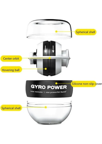 Mavi Stil Kendi Kendine Başlayan Powerball Bilek Gücü El Topu Kas Relax G Bilek Eğitmeni Egzersiz Ekipmanları LED Işıklı Güçlendirici (Yurt Dışından) fırsatları