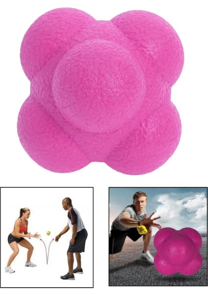 Pembe Tarzı Çeviklik Refleks ve Hız Için Sıçrama Reaksiyon Topları, Koordinasyon Eğitimi, (Yurt Dışından)