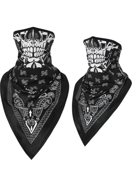 No.15 Tarzı Nefes Spor Kafatası Yüz Bandana Yarım Baskılı Maske Kayak Yeniden Kullanılabilir Tüp Eşarp Balıkçılık Yürüyüş Koşu Boyun Körüğü Kapak Erkekler Kadınlar (Yurt Dışından)