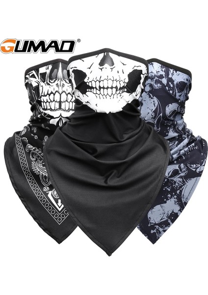 No.16 Tarzı Nefes Spor Kafatası Yüz Bandana Yarım Baskılı Maske Kayak Yeniden Kullanılabilir Tüp Eşarp Balıkçılık Yürüyüş Koşu Boyun Körüğü Kapak Erkekler Kadınlar (Yurt Dışından) modelleri