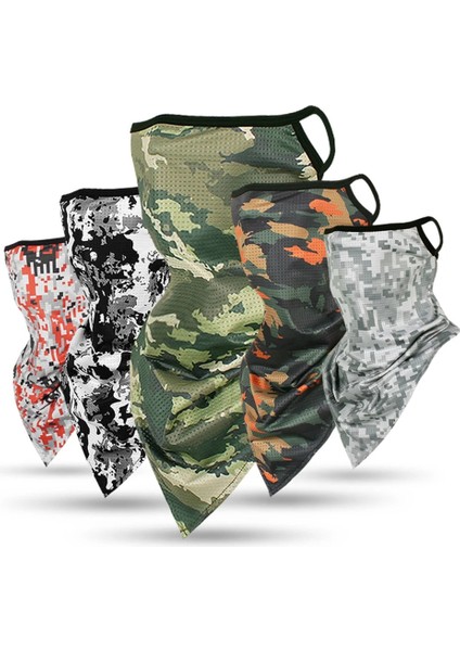 Stil A 7 Stili Ourdoor Buz Ipek Üçgen Eşarp Bisiklet Bandana Yürüyüş Kamp Avcılık Koşu Ordu Bisiklet Askeri Taktik Boyun Körüğü (Yurt Dışından) modelleri