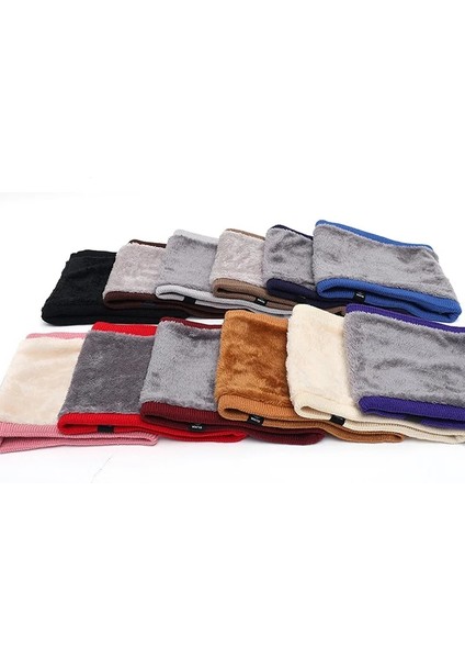 Stil1-A Stili 2021 Moda Kadın Örme Eşarp Katı Kaşmer Benzeri Kış Snood Atkılar Lady Sıcak Yün Kürk Kalın Unisex Erkekler Boyun Atkı Yüzük (Yurt Dışından) fırsatları