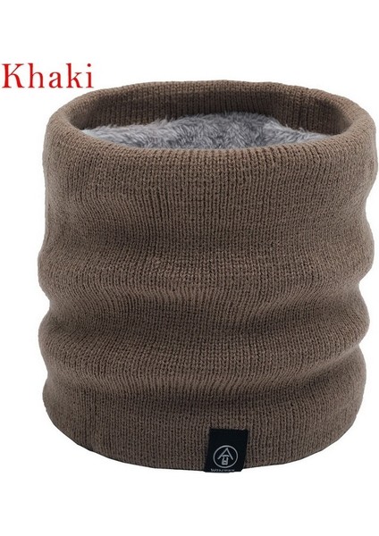 Stil1-C Stili 2021 Moda Kadın Örme Eşarp Katı Kaşmer Benzeri Kış Snood Atkılar Lady Sıcak Yün Kürk Kalın Unisex Erkekler Boyun Atkı Yüzük (Yurt Dışından)