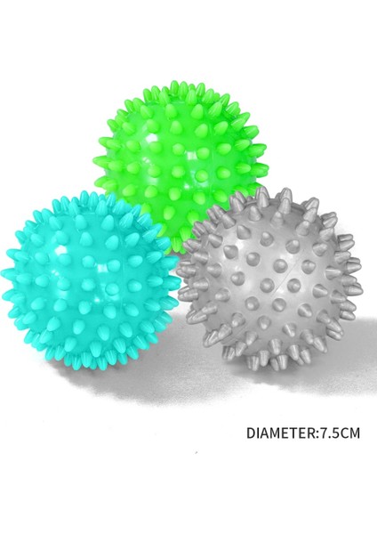 Gri Stil Pvc Fitness Massage Ball Spiky Trigger Point Sport Fitness Yoga Exercise Body Muscle Relax Ball For Hand Foot Pain Stress Relief (Yurt Dışından) fiyatları