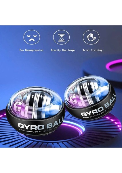 Mavi Stil Kol Kas Eğitimi Bilek Topu Çene Egzersiz Topu Jiroskop Işıldama Metal Bluetooth Kavrama Topu Kas Eğitimi (Yurt Dışından) fırsatları