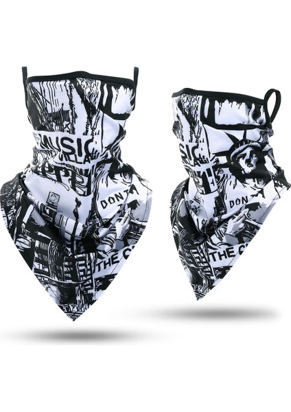 No.6 Tarzı Yaz Baskı Üçgen Bandana Koşu Bisiklet Sporları Boyun Isıtıcı Yüz Maskesi Bisiklet Avcılık Kayak Yürüyüş Bisiklet Tüp Eşarp Kadın Erkek (Yurt Dışından)