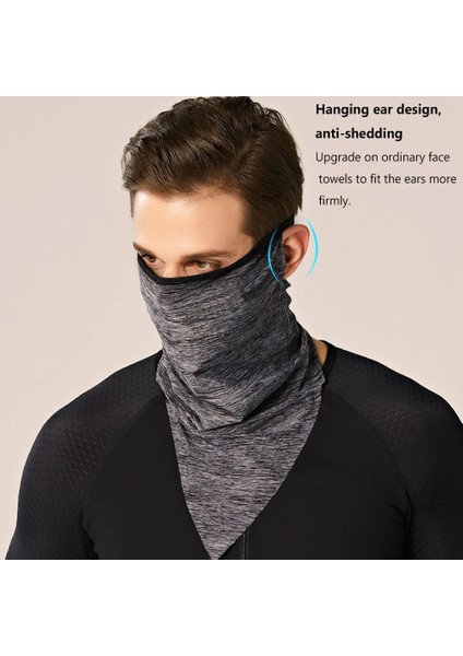 Stil 2 Gül Kırmızı Stili 1 Adet Nefes Buz Ipek Anti-Uv Boyun Kapak Bisiklet Ter Emme Yüz Ağız Kapak Motosiklet Bandana Yaz Açık Eşarp (Yurt Dışından) fırsatları