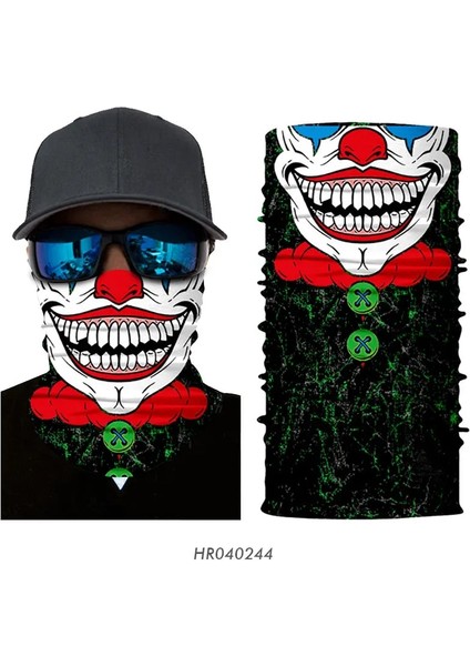 HR040244 Stili Yaz 3D Kafatası Dikişsiz Bandana Kayak Yüz Maskesi Koşu Yürüyüş Bisiklete Binme Avcılık Snowboard Balıkçılık Nefes Eşarp Erkekler Kadınlar (Yurt Dışından)