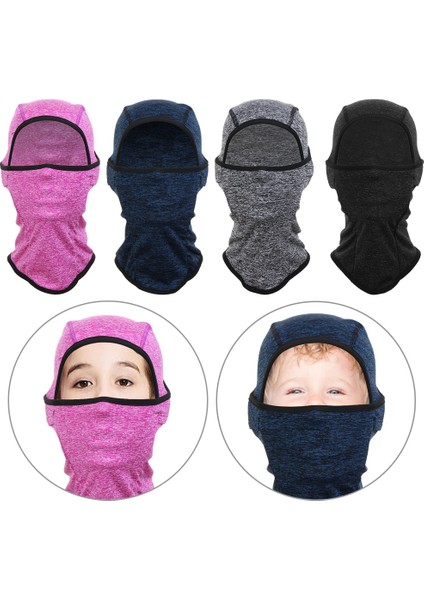 Koyu Gri Stil Çocuklar Balaclava Rüzgar Geçirmez Kayak Yüz Kapsayan Çocuk Polar Boyun Isıtıcı Kask Liner Hood ile Erkek Kız Için Bisiklet Eşarp (Yurt Dışından) fiyatları