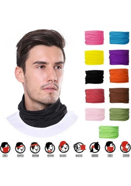 Açık Mor Tarzı 12 Renk Yaz Yürüyüş Yüz Bandana Erkekler Tüp Eşarp Yarım Kapak Körüğü Boyun Isıtıcı Bisiklet Açık Spor K8E3 Için Koşu (Yurt Dışından) modelleri