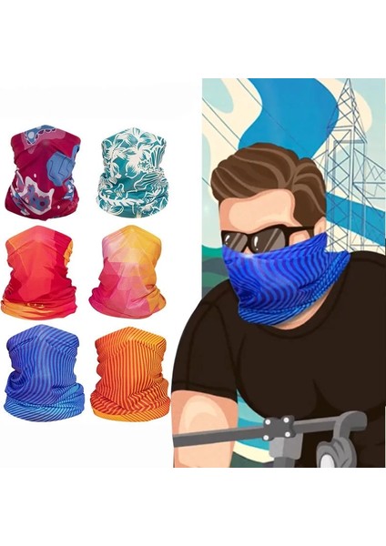 TA0009 Stili Çok Fonksiyonlu Bisiklet Açık Spor Sihirli Eşarp Erkekler Kadınlar Kamp Yürüyüş Atkılar Güneş Koruma Bandana Boyun Çorapları Eşarp (Yurt Dışından) indirimleri