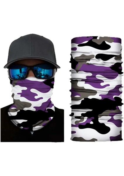 F Stili Multicam Camo Taktik Maske Boyun Körüğü Kapak Yüz Bandana Güneş Serin Askeri Bisiklet Avcılık Yürüyüş Kamp Tüp Eşarp Erkekler Kadınlar (Yurt Dışından)