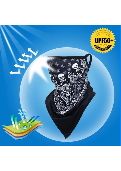 No.7 Tarzı Yaz Nefes Alabilir Örgü Kafatası Avcılık Bisiklet Bandana Spor Yarım Yüz Maskesi Koşu Yürüyüş Kayak Üçgen Boyun Isıtıcı Eşarp (Yurt Dışından) indirimleri