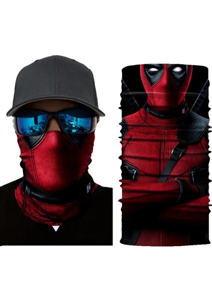 B18 Stili Film Deadpool Bandana Kafatası Dikişsiz Balaclava Buffs Sihirli Eşarp Doğa Sporları Yüz Kapak Erkekler Kadınlar Balıkçılık Yürüyüş Boyun Isıtıcı (Yurt Dışından) fiyatları