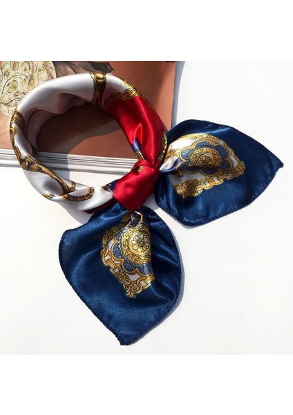 No.4 Tarzı Kadın Küçük Saten Ipek Eşarp Baskı Wrap Buruşuk Zarif Mendil Bandana Boyun Saç Bağlı Kravat Eşarp Şal Aksesuarları (Yurt Dışından) fırsatları