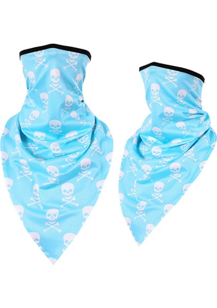 No.10 Tarzı Nefes Spor Kafatası Yüz Bandana Yarım Baskılı Maske Kayak Yeniden Kullanılabilir Tüp Eşarp Balıkçılık Yürüyüş Koşu Boyun Körüğü Kapak Erkekler Kadınlar (Yurt Dışından)