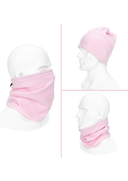 Pembe Tarzı Tek Boyut Kış Boyun Isıtıcı Unisex 3 1 Çok Işlevli Moda Polar Isıtıcı Boyun Yüzük Eşarp Kış Şapka Doğa Sporları Yüz Maskesi Atkılar (Yurt Dışından)
