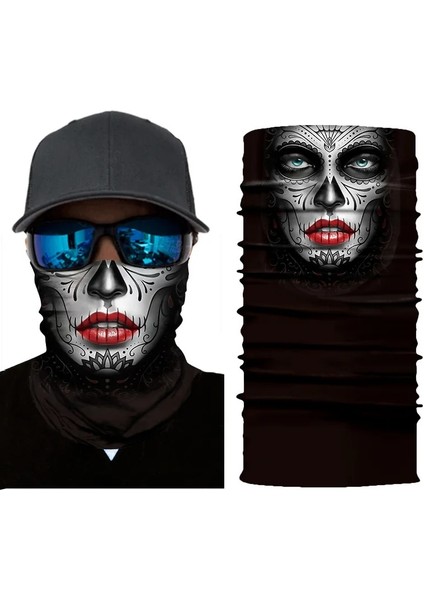S003 Stili Süper Kahraman Venom Joker Kafatası 3D Dikişsiz Bandana Motosiklet Bisiklete Binme Yarım Yüz Maskesi Buffs Eşarp Kadın Erkek Işlevli Boyun Sıcak (Yurt Dışından)
