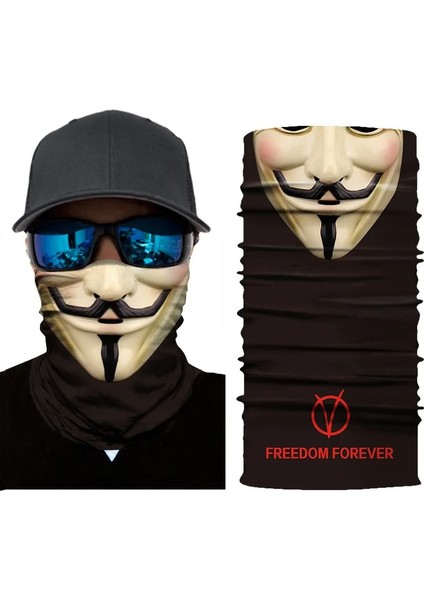 S003 Stili Süper Kahraman Venom Joker Kafatası 3D Dikişsiz Bandana Motosiklet Bisiklete Binme Yarım Yüz Maskesi Buffs Eşarp Kadın Erkek Işlevli Boyun Sıcak (Yurt Dışından)