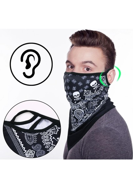 No.27 Tarzı Yaz Nefes Alabilir Örgü Kafatası Avcılık Bisiklet Bandana Spor Yarım Yüz Maskesi Koşu Yürüyüş Kayak Üçgen Boyun Isıtıcı Eşarp (Yurt Dışından) fırsatları