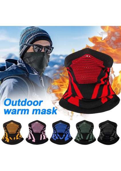 Organe Style Boyun Isıtıcı Erkek Boyun Buff Kayak Maskesi Bandana Eşarp Boru Erkekler Için Külot Boyun Erkek Eşarp Unisex Kış Isıtıcı Nefes Alabilir Yumuşak Boyun (Yurt Dışından)