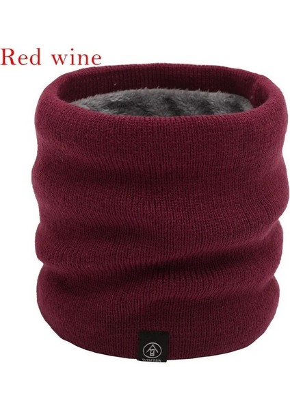 Stil1-Ben Stili 2021 Moda Kadın Örme Eşarp Katı Kaşmer Benzeri Kış Snood Atkılar Lady Sıcak Yün Kürk Kalın Unisex Erkekler Boyun Atkı Yüzük (Yurt Dışından)
