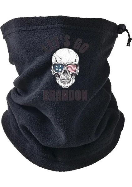 K-Let Go Brandon Style Fleece Neck Buff Male Bandana Neck Warmer Winter Windproof Tube Scarves For Face Soft Women Half Mask Gaiter Snowboard Ski Buff (Yurt Dışından)