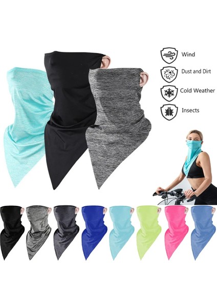 Stil 2 Açık Mavi Stil 1 Adet Nefes Buz Ipek Anti-Uv Boyun Kapak Bisiklet Ter Emme Yüz Ağız Kapak Motosiklet Bandana Yaz Açık Eşarp (Yurt Dışından) modelleri