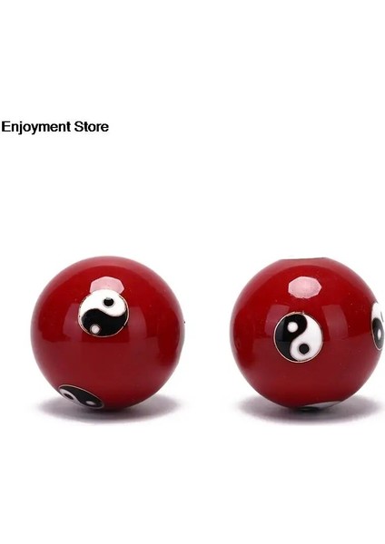 El Parmak Egzersizi Stres Giderici Baoding Ballese Sağlık Günlük Meditasyon Topları Gevşeme Terapisi Yin Yang Hentbolları (Yurt Dışından)