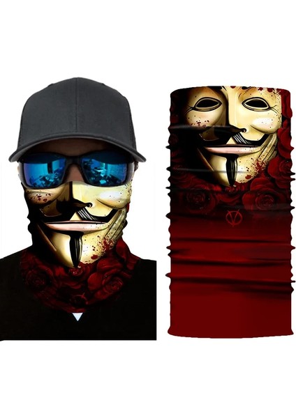 B14 Stili Film Deadpool Bandana Kafatası Dikişsiz Balaclava Buffs Sihirli Eşarp Doğa Sporları Yüz Kapak Erkekler Kadınlar Balıkçılık Yürüyüş Boyun Isıtıcı (Yurt Dışından)
